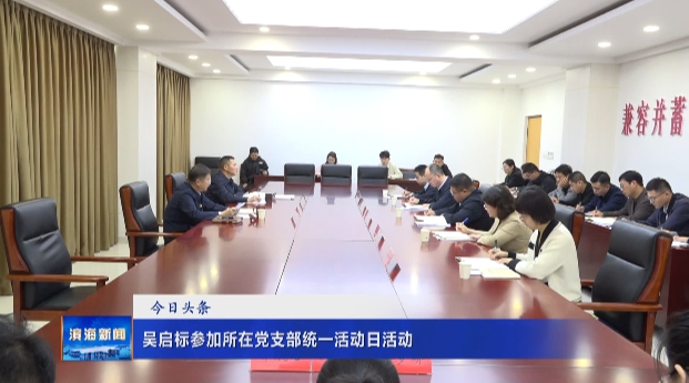 吳啟標參加所在黨支部統(tǒng)一活動日活動